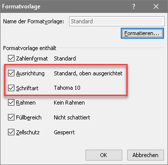 Formatvorlage